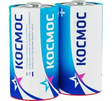 Батарейка Космос C (R14/LR14), 1.5V, 2 шт. (KOCR14)