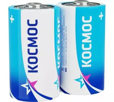 Батарейка Космос D (LR20/13А), 1.5V, 2 шт. (KOCR20)