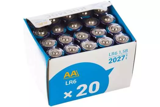 Батарейка Космос KOCLR620BOX, AA (LR06/15А), 1.5V, 20 шт. (283354)
