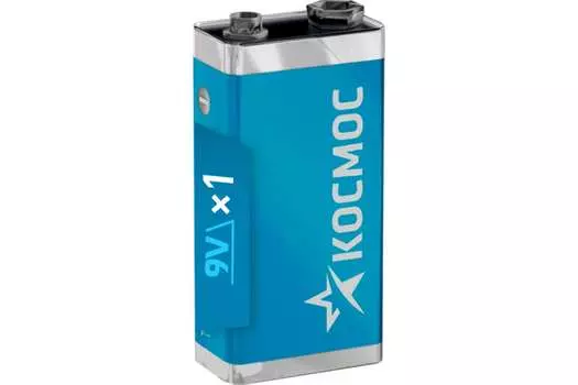 Батарейка Космос крона (6LR61/6LF22/1604A/1604S/6F22), 9V, 1 шт. (KOC6LR61MAX1S)