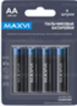 Батарея Maxvi AA (R6), 1.5V, 4шт. (MBLR6CF4)
