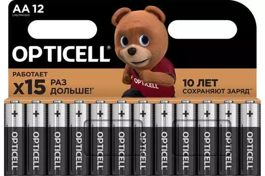 Батарейка OPTICELL Basic, AA (LR6), 1.5V, 12 шт. (5051010)