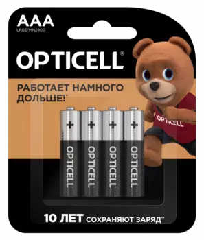 Батарейка OPTICELL Basic, AAA (LR03), 1.5V, 4 шт. (5051002)