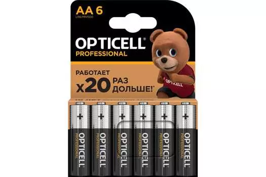 Батарейка OPTICELL AA (LR6), 1.5V, 6 шт. (5052003)