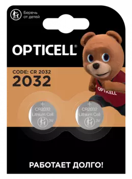 Батарейка OPTICELL SPECIALTY, CR2032, 3V, 2 шт. (5060001)