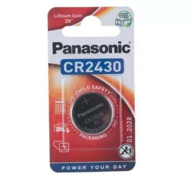 Батарея Panasonic CR2430, 3V, 1шт. (5410853012313)
