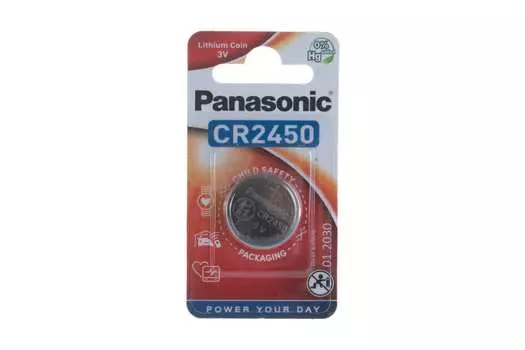 Батарея Panasonic CR2450, 3V, 1шт. (5410853014355)