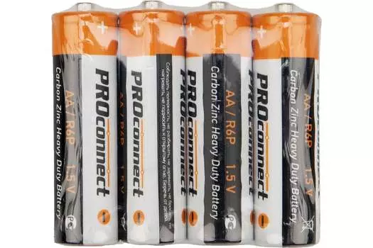 Батарейка PROconnect AA (LR6), 1.5V, 4 шт. (30-0010)