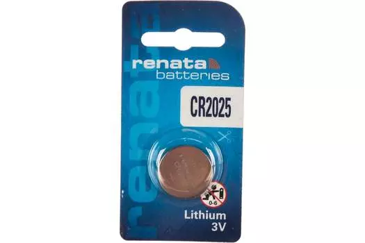 Батарейка Renata CR2025, 3V, 1 шт