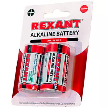 Батарея REXANT D/LR20, 2шт