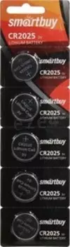 Батарея Smartbuy CR2025, 3V 5шт