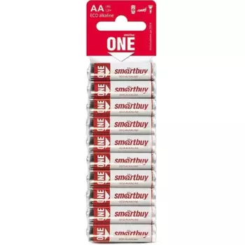 Батарея Smartbuy ONE, AA (LR06/15А), 1.5V, 1шт.(отгрузка кратно 10) (SOBA-2A10B-Eco)