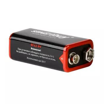 Батарея Smartbuy SBBZ-9V01S, Крона 6F22, 9V, 1шт