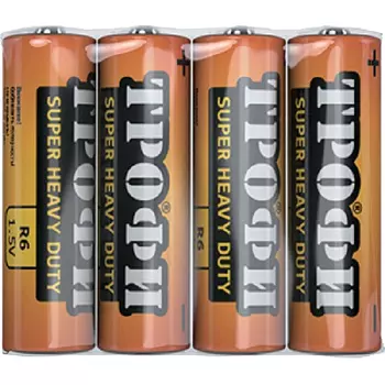 Батарея Трофи R6-4S, AA, 1.5V 4шт