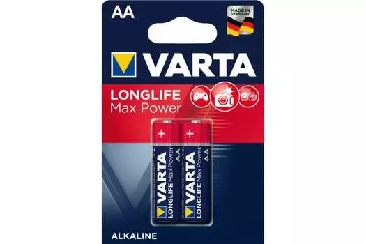 Батарейка Varta LONGLIFE MAX, AA (LR06/15А), 1.5V, 2 шт. (4706101412)
