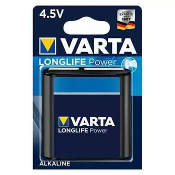 Батарейка Varta Longlife Power, 3LR12, 4.5V, 1 шт. (4912121411)