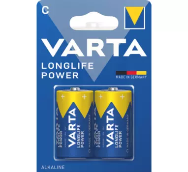 Батарейка Varta Longlife Power, C (R14/LR14), 1.5V, 2 шт