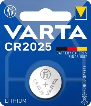 Батарейка Varta Professional Electronics, CR2025, 3V, 1 шт. (06025101401)