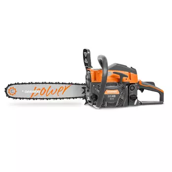 Бензопила Daewoo DACS 4500, 3.1 л.с., бензиновая, шина 40см, шаг 0.325 дюйма, емкость топливного бака 550мл, 6.44кг