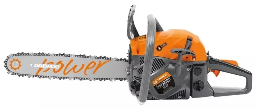 Бензопила Daewoo DACS 5820xt, 3300Вт, 4.5 л.с., бензиновая, шина 50см, шаг 0.325 дюйма, емкость топливного бака 570мл, 5.46кг