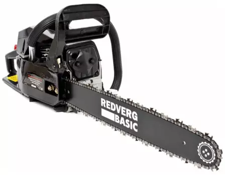 Бензопила RedVerg Basic GC-58C, 2.6 кВт, 3.5 л.с., бензиновая, шина 50 см, шаг 0.325 дюйма, емкость топливного бака 550 мл, 6 кг (GC-58C)