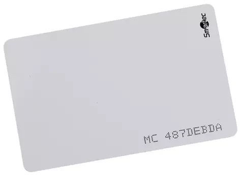 Бесконтактная смарт карта Smartec Mifare Classic 1K, 4B UID, белый, 1 шт. (ST-PC021MC4)