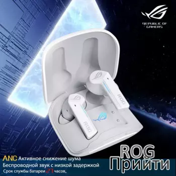 Наушники TWS ASUS ROG Cetra True Wireless, серебристый (90YH03X1-B5UA00)