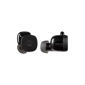 Беспроводная гарнитура Audio-Technica ATH-SQ1TW, черный (ATH-SQ1TW)