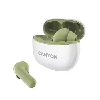 Беспроводная гарнитура Canyon TWS-5, зеленый (CNS-TWS5GR)