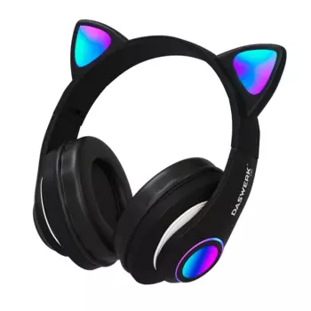 Беспроводная гарнитура Daswerk STN-28, Bluetooth, jack 3.5 мм, черный (513803)