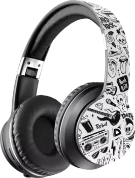 Беспроводная гарнитура Defender FreeMotion B595, Jack 3.5mm, черный/принт (63596)