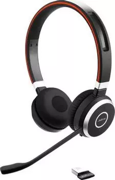 Беспроводная гарнитура Jabra Evolve 65 SE , стерео, Bluetooth, черный (6599-833-309)