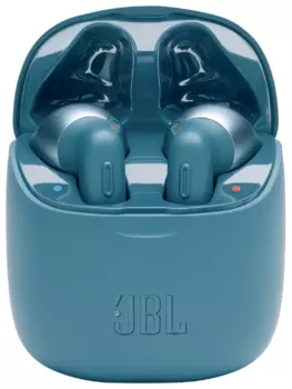 Беспроводная гарнитура JBL Tune 220 TWS, wireless, синий (JBLT220TWSBLU)
