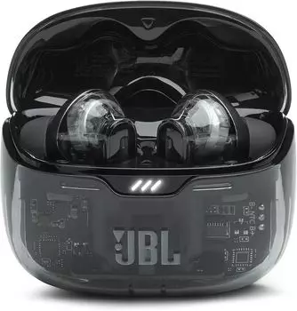 Наушники TWS JBL Tune Beam Ghost, черный (JBLTBEAMGBLKAS)