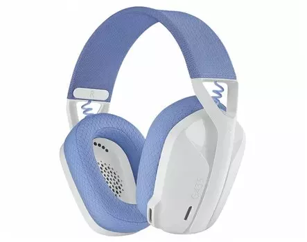 Беспроводная гарнитура Logitech G435 Lightspeed, белый/голубой (981-001077)
