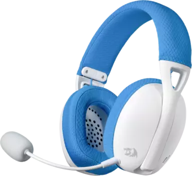 Беспроводная гарнитура Redragon Ire Pro, радиоканал/Bluetooth, белый/синий (71539)