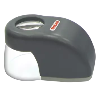 Беспроводная лупа DoCash LS для детекторов DoCash 525, DoCash 530, DoCash Lite D, DoCash mini Combo, DoCash BIG D LED, серый с белой и УФ-подсветкой, линза 10-х (15041)