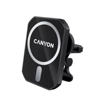 Беспроводное автомобильное зарядное устройство CANYON C-15-01, 0A, 15Вт, QC, кабель USB Type-C, черный (CNE-CCA15B01)