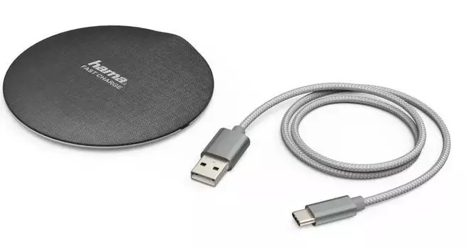 Беспроводное зарядное устройство Hama FC10, 2А, черный (00183381)