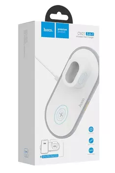 Беспроводное зарядное устройство Hoco Wisdom CW21, 10 Вт, универсальная, белый