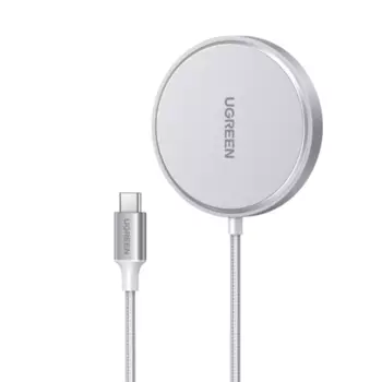 Беспроводное зарядное устройство UGREEN CD284, 15Вт, 1.8A, для устройств iOS, белый (80661)
