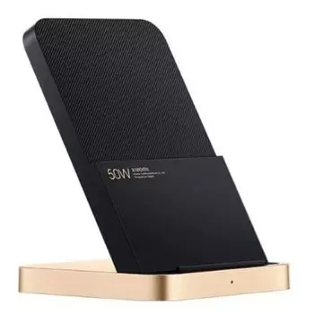 Беспроводное зарядное устройство Xiaomi Wireless Charging Stand MDY-12-EN, 50 Вт, 3.25А, универсальное, черный/золотистый (BHR6094GL)