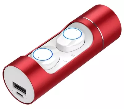 Беспроводные наушники Jet.A WBS-60, белый/красный