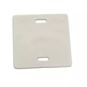 Бирка кабельная ЗЭТАРУС У134, квадрат, пластик, белый (zeta11514)