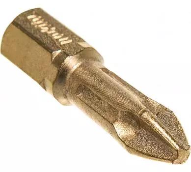 Бита Makita PH2, 25мм, 1/4 (тип С), ударная, 3шт. (P-38582)