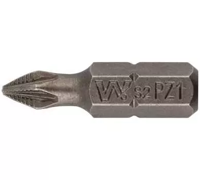 Бита односторонняя WHIRLPOWER Профи PZ1, 25мм, 1/4 (тип С), 1шт. (57581)