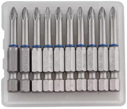 Бита односторонняя ЗУБР Эксперт PH1, 50мм, 1/4 (тип Е), магнитная, 10шт. (26011-1-50-10)