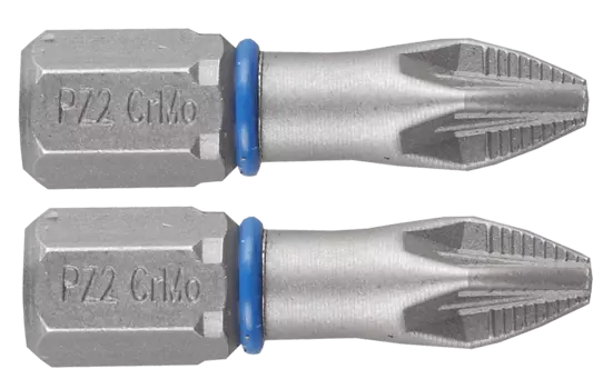 Бита односторонняя ЗУБР Эксперт PZ2, 25мм, 1/4 (тип С), магнитная, 2шт. (26013-2-25-2)