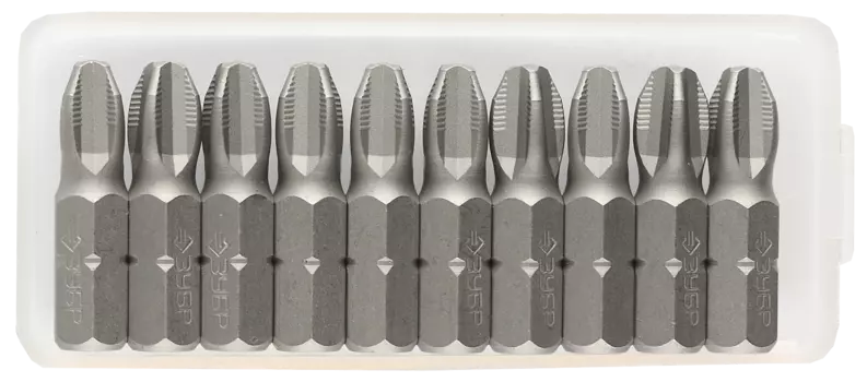 Бита односторонняя ЗУБР Мастер PH3, 25мм, 1/4 (тип С), 10шт. (26001-3-25-10)