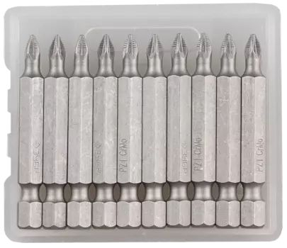 Бита односторонняя ЗУБР Мастер PZ1, 50мм, 1/4 (тип Е), 10шт. (26003-1-50-10)